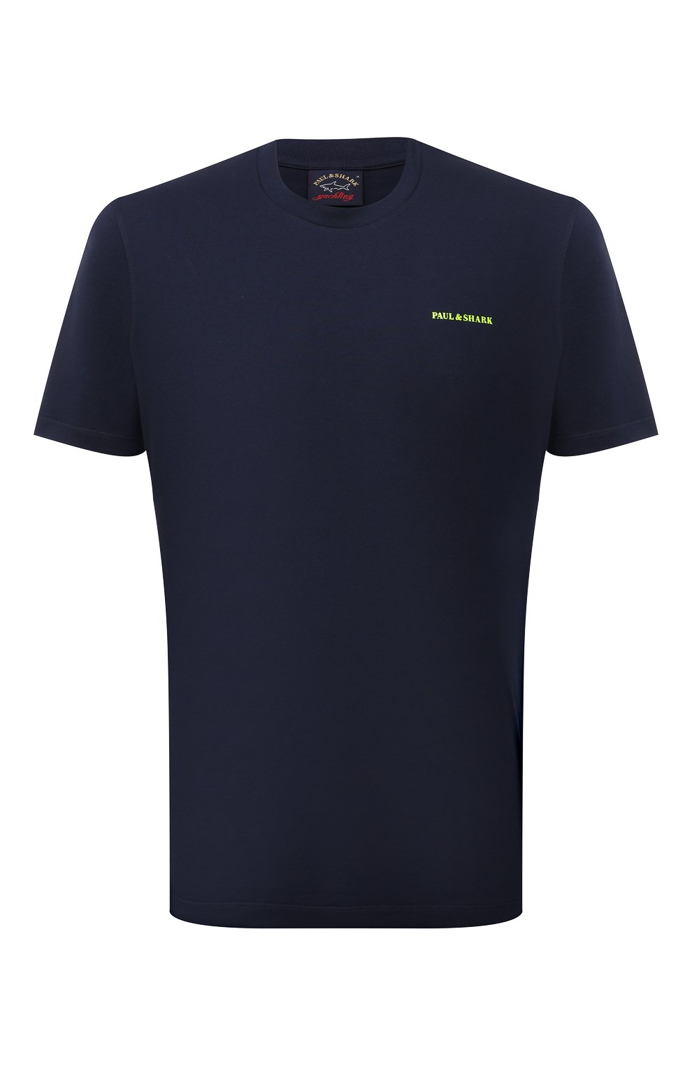 Хлопковая футболка PAUL&SHARK темно-синего цвета по цене 12300 руб., арт. 11311624/C00, фото 1 Хлопковая футболка PAUL&SHARK, арт. 11311624/C00, фото 1