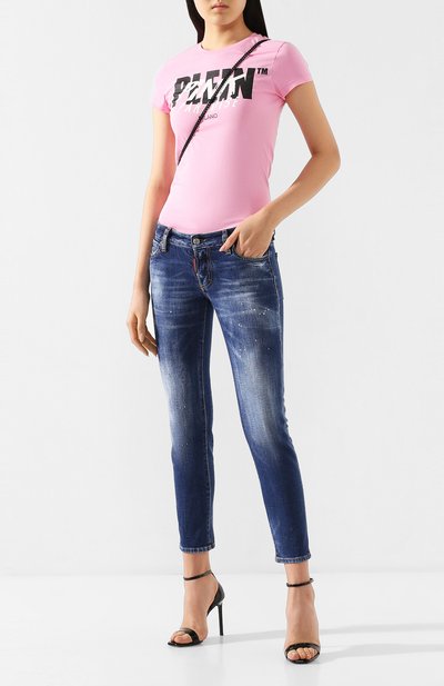 Джинсы DSQUARED2 синего цвета по цене 56300 руб., арт. S80LA0006/S30663, фото 2 Джинсы DSQUARED2, арт. S80LA0006/S30663, фото 2