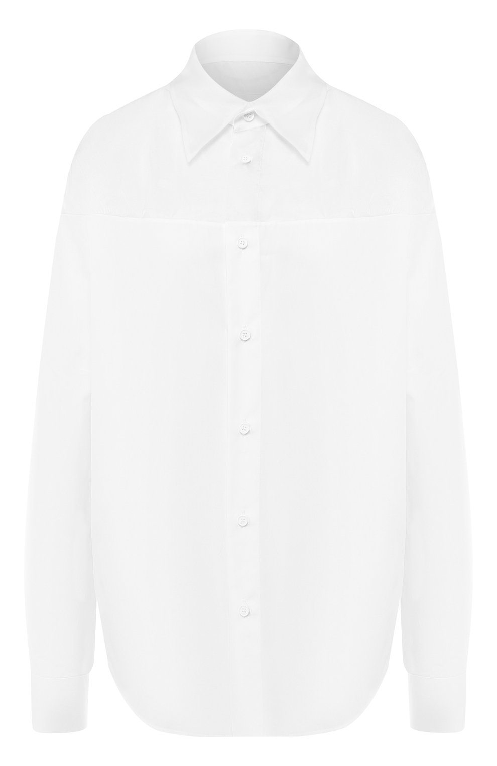 Хлопковая рубашка MAISON MARGIELA белого цвета по цене 66850 руб., арт. S51DL0270/S44720, фото 1 Хлопковая рубашка MAISON MARGIELA, арт. S51DL0270/S44720, фото 1