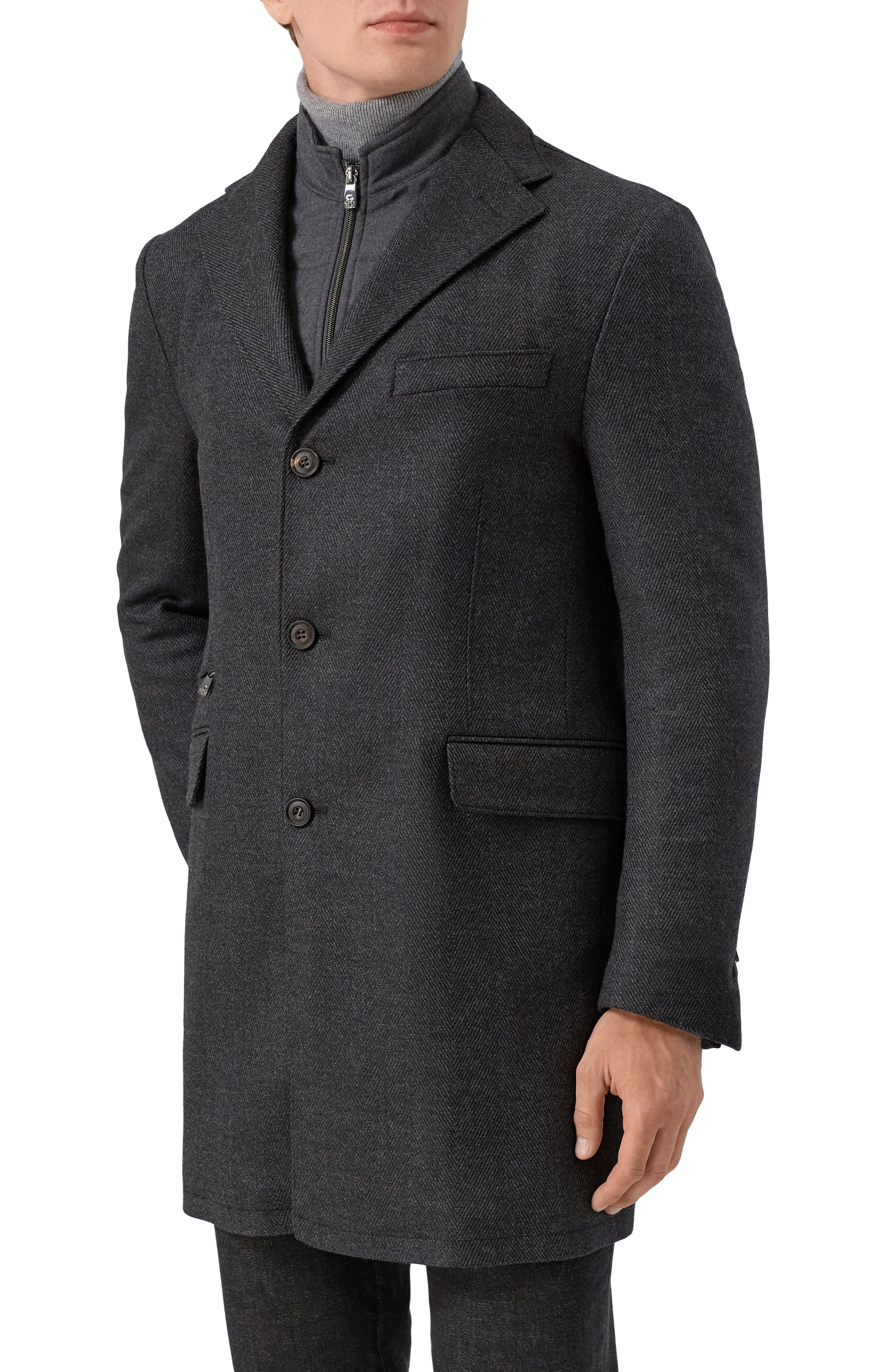 Шерстяное пальто CORNELIANI, арт. 261590-2612500, фото 3