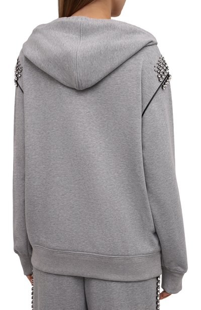 Хлопковый кардиган PRADA серого цвета по цене 380000 руб., арт. 138587-1ZXU-F02PL-212, фото 4 Хлопковый кардиган PRADA, арт. 138587-1ZXU-F02PL-212, фото 4