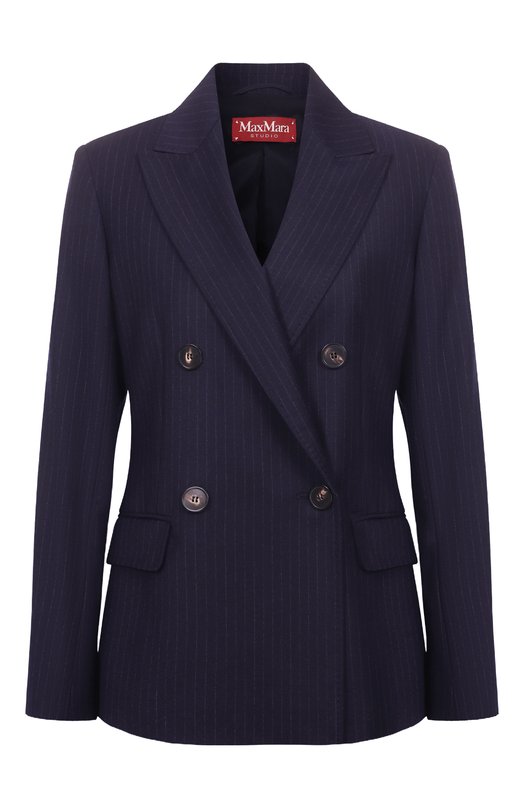 Шерстяной жакет Max Mara Studio PUCCI Синий PUCCI