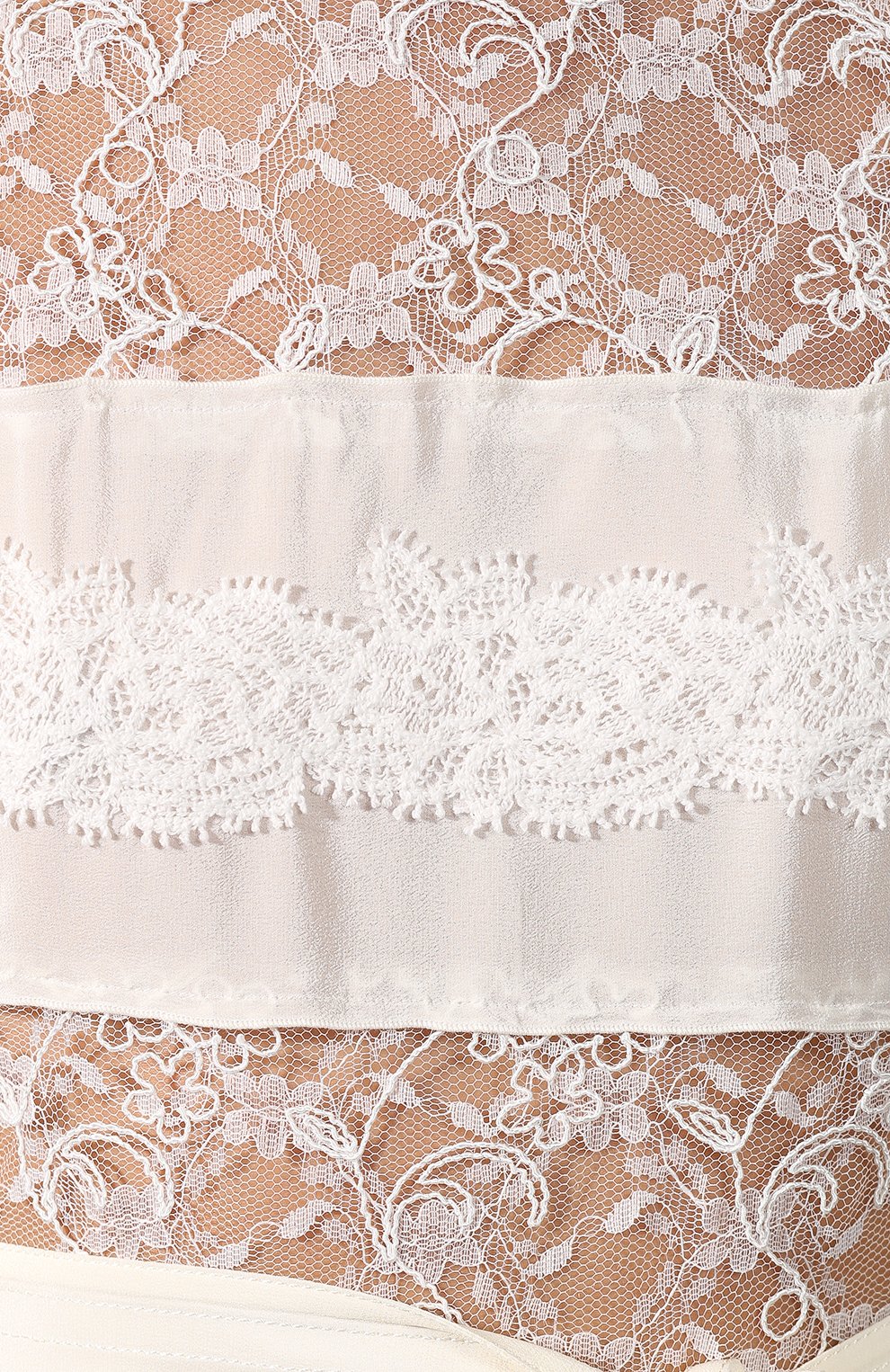 Кружевная блузка ERMANNO ERMANNO SCERVINO бежевого цвета по цене 74800 руб., арт. 44 T CM20 PIZ, фото 5 Кружевная блузка ERMANNO ERMANNO SCERVINO, арт. 44 T CM20 PIZ, фото 5