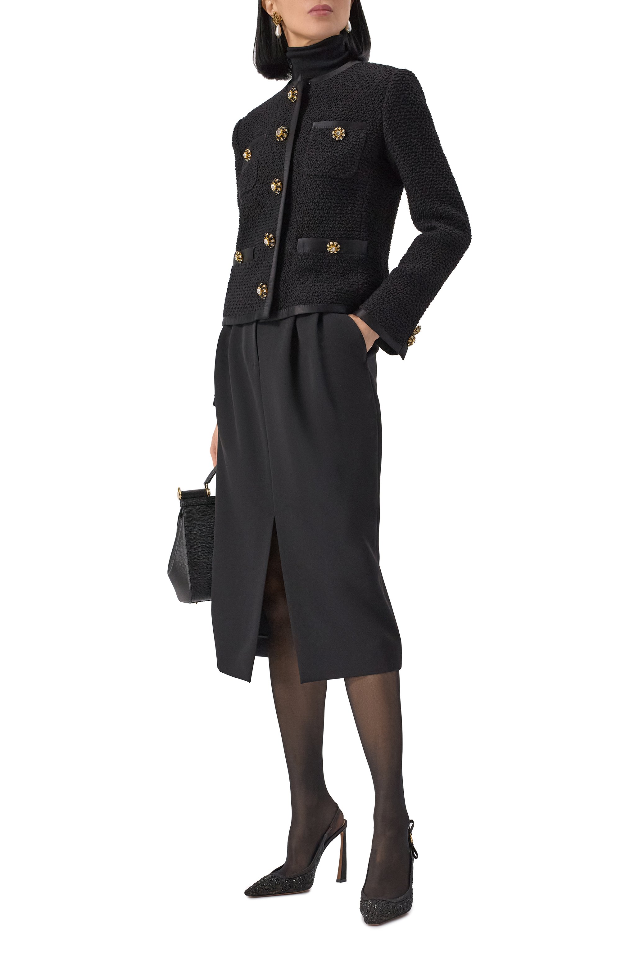 Твидовый жакет DOLCE & GABBANA, арт. F27DAZ/FU3JL, фото 2