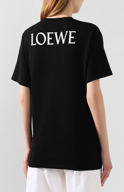 Хлопковая футболка loewe x paula's ibiza LOEWE черного цвета по цене 21300 руб., арт. S616341X66, фото 4 Хлопковая футболка loewe x paula's ibiza LOEWE, арт. S616341X66, фото 4
