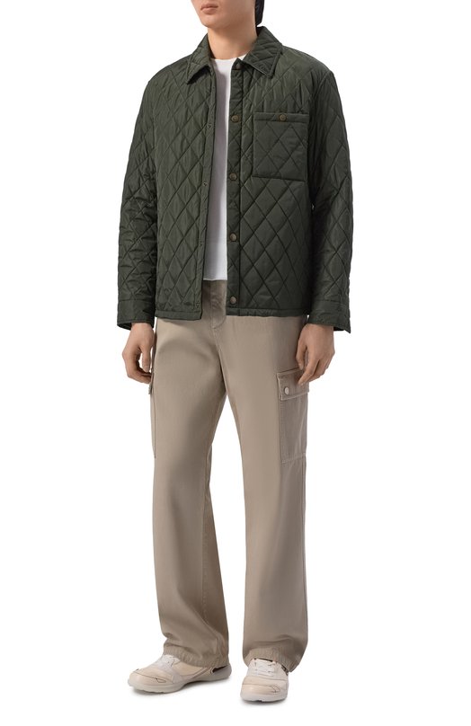 Комбинированные кроссовки Matrix Burberry 8119538 Кремовый  8119538 Фото 2