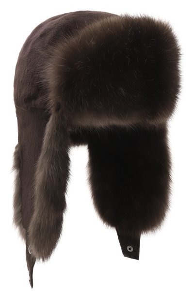 Мужская меховая шапка-ушанка из норки и соболя VICTORIA KUSENKOVA, арт. 330213504235