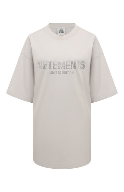 Хлопковая футболка VETEMENTS, арт. UA65TR250M