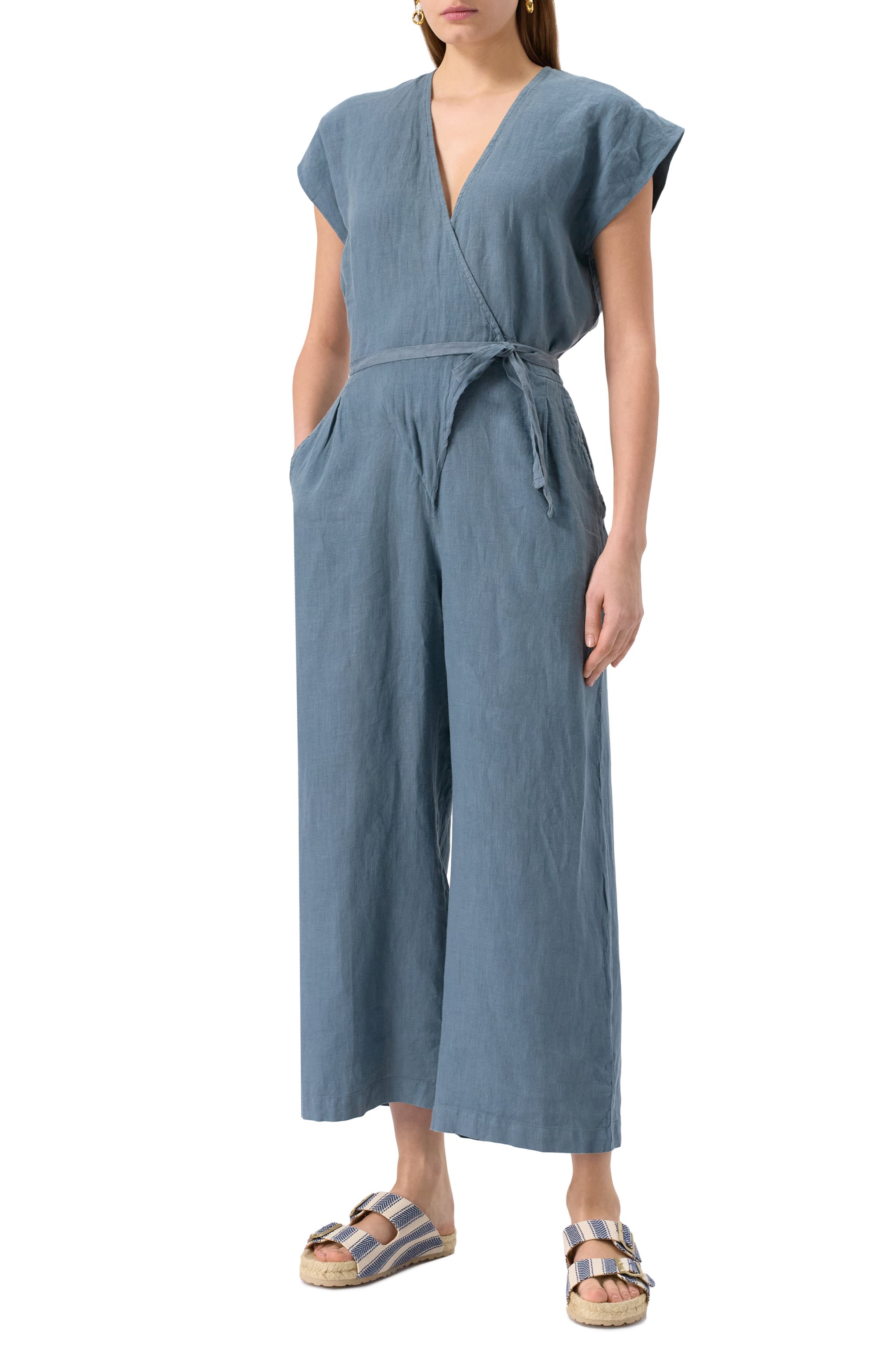 Льняной комбинезон DEHA, арт. D22449, фото 3