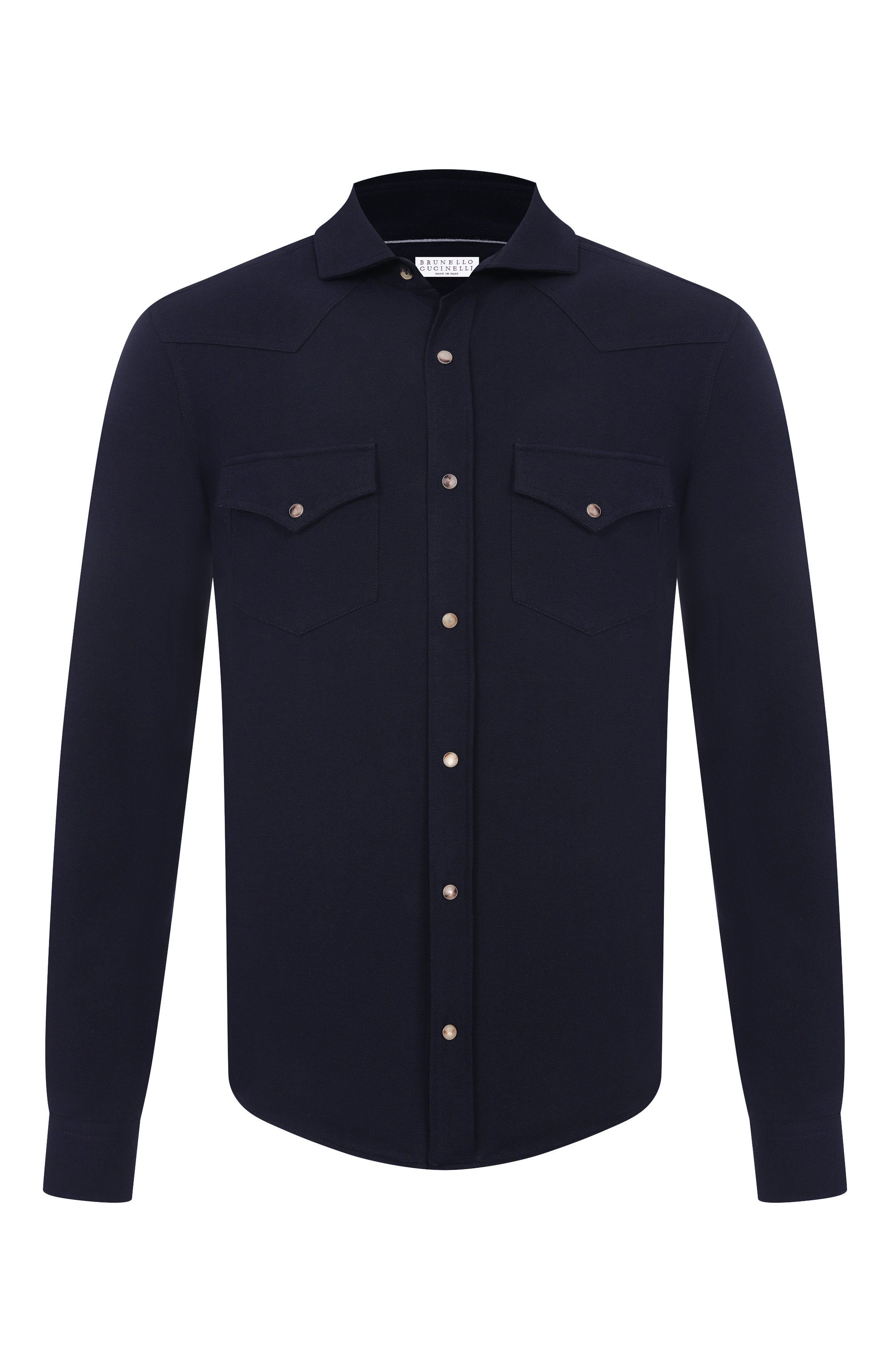 Хлопковая рубашка BRUNELLO CUCINELLI, арт. ME8546666, фото 1