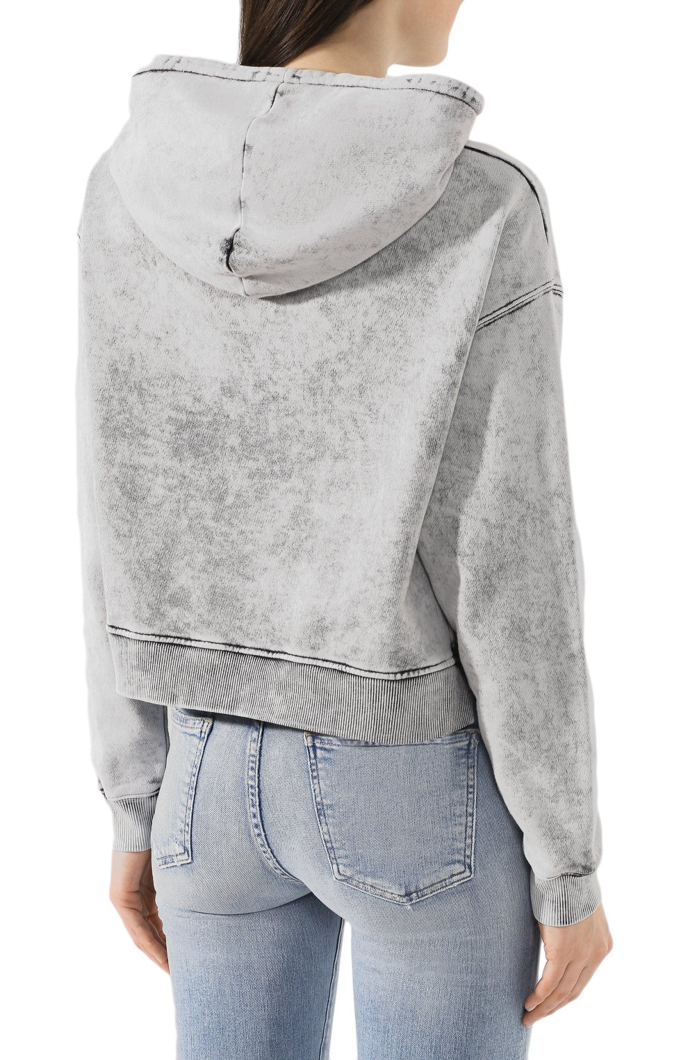 Хлопковое худи STELLA MCCARTNEY светло-серого цвета по цене 97250 руб., арт. 600412/SNW46, фото 4 Хлопковое худи STELLA MCCARTNEY, арт. 600412/SNW46, фото 4