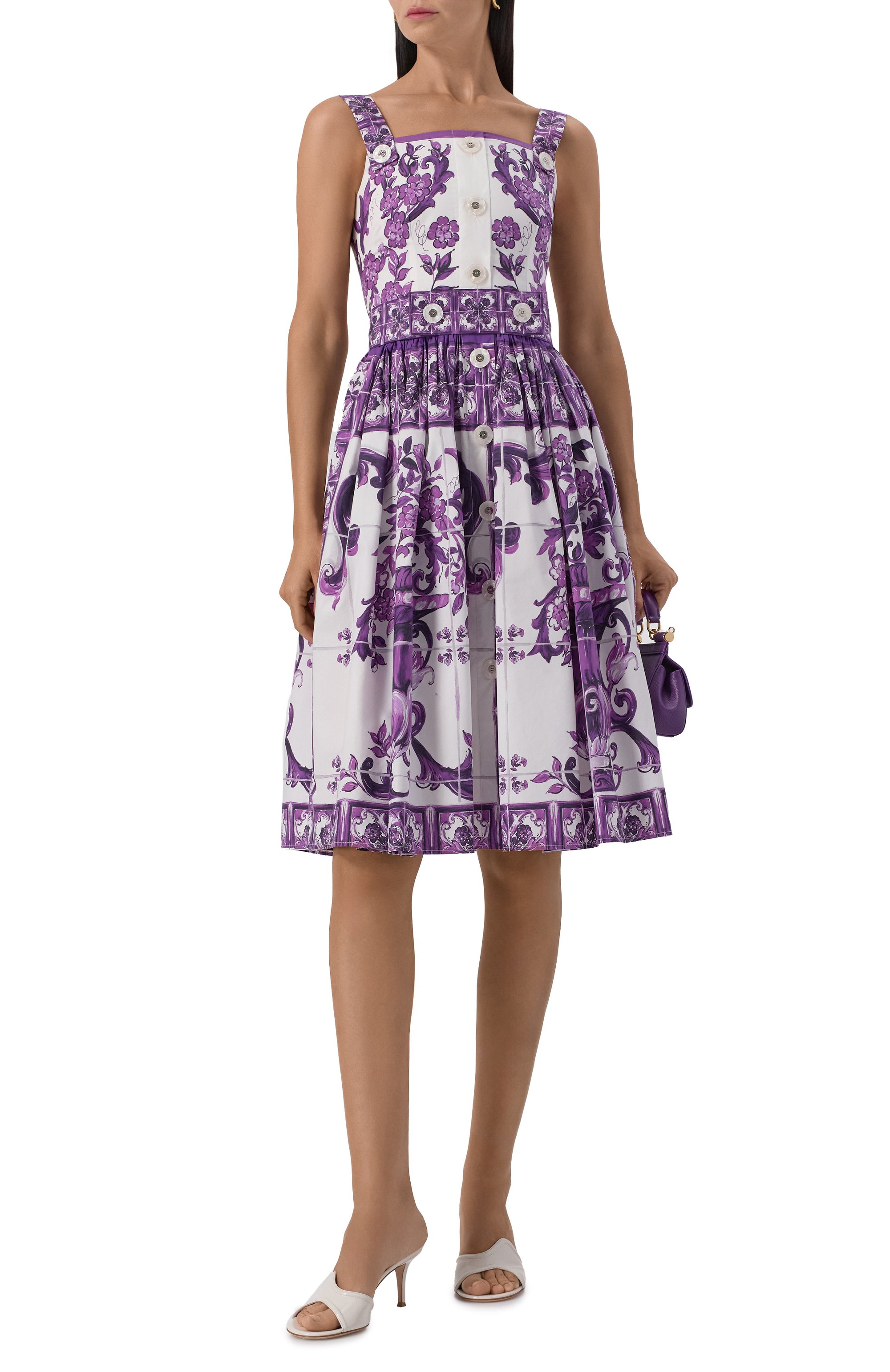 Хлопковое платье DOLCE & GABBANA, арт. F6TTJT/HH5EN, фото 2