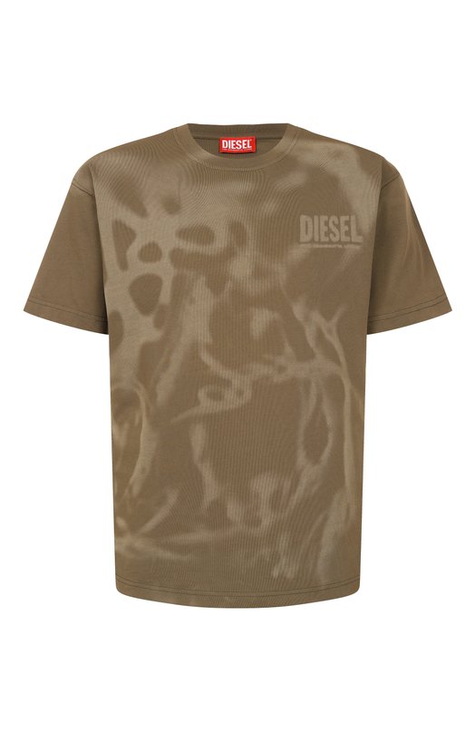 Хлопковая футболка Diesel A19995/0LJBS Хаки A19995/0LJBS