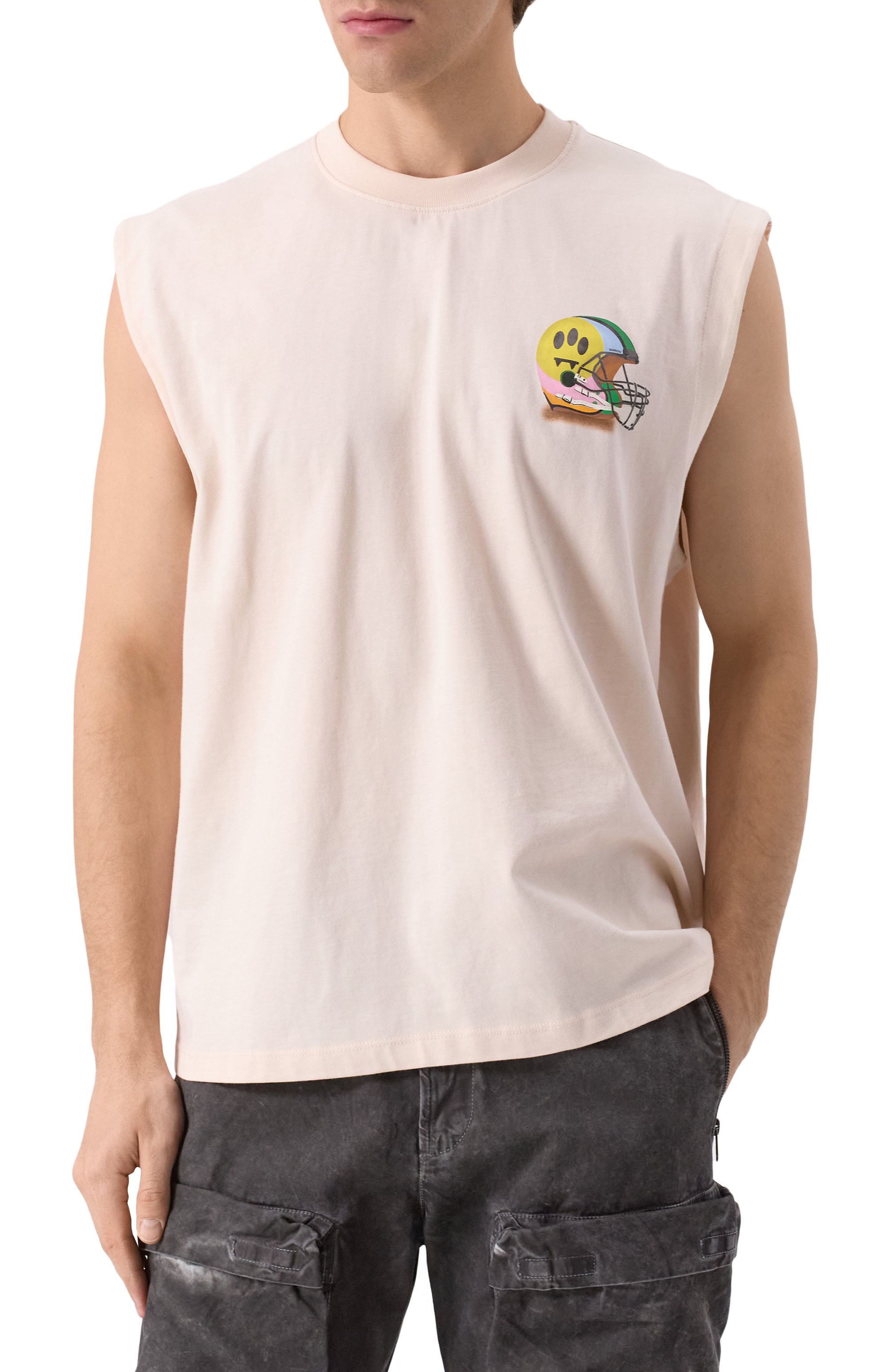 Хлопковая майка BARROW, арт. S5BWMATH144, фото 3