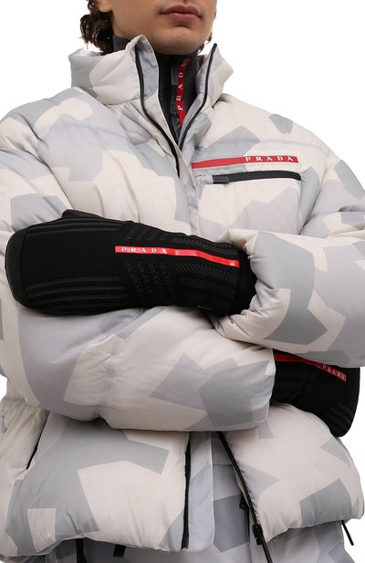 Комбинированные варежки PRADA, арт. 4GG114-3K5X-F0002, фото 2