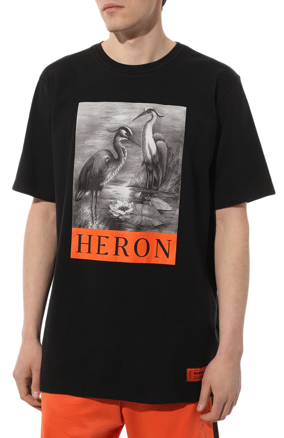 Хлопковая футболка HERON PRESTON, арт. HMAA026C99JER001, фото 3