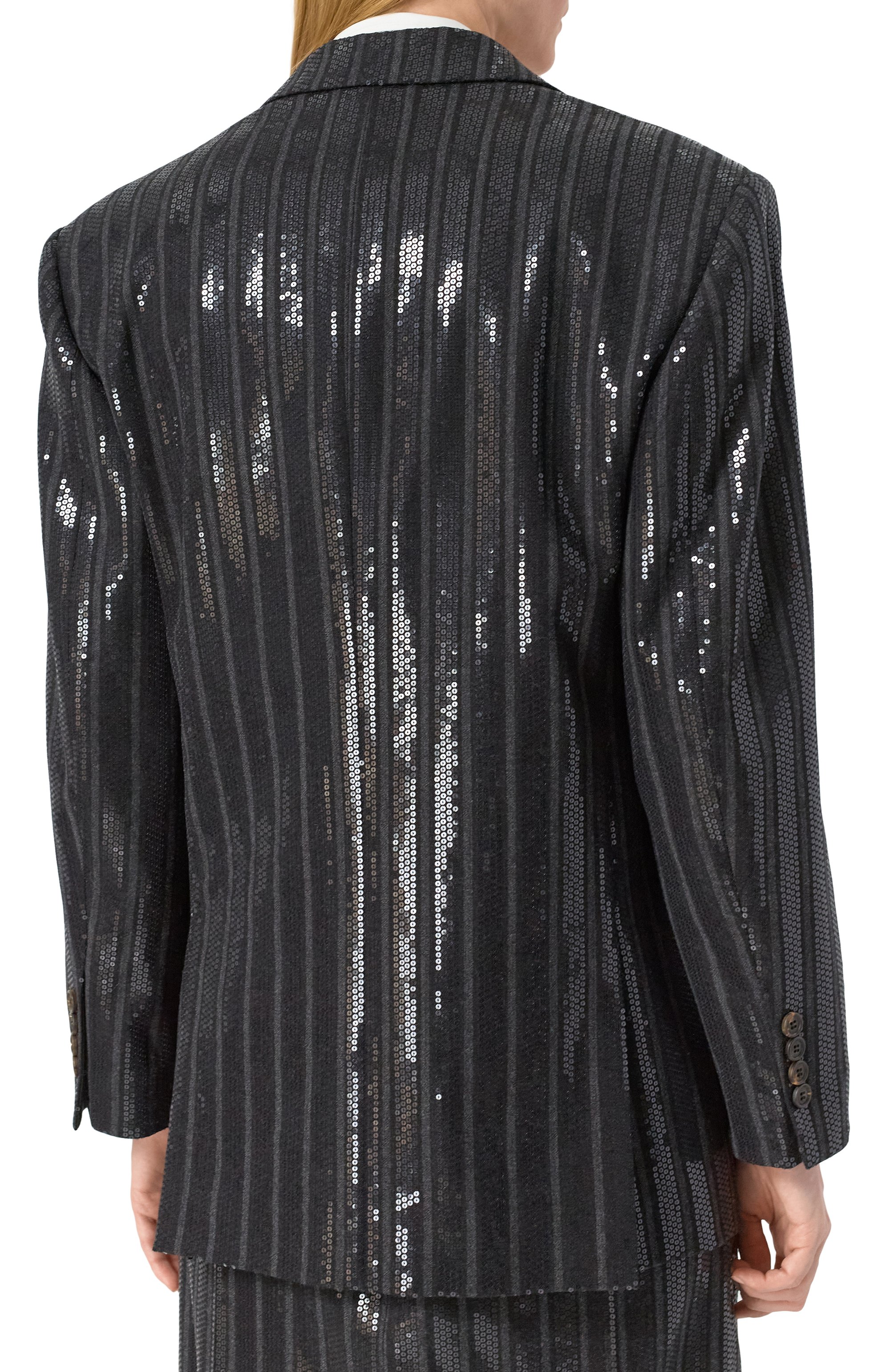 Жакет с отделкой пайетками BRUNELLO CUCINELLI, арт. MB0097174, фото 4