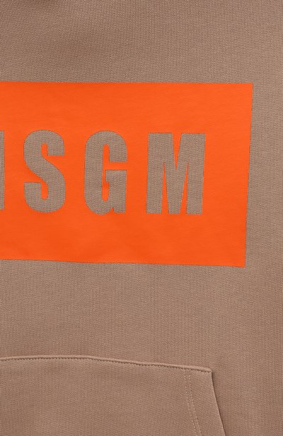 Хлопковое худи MSGM KIDS, арт. F3MSJUHS019, фото 3
