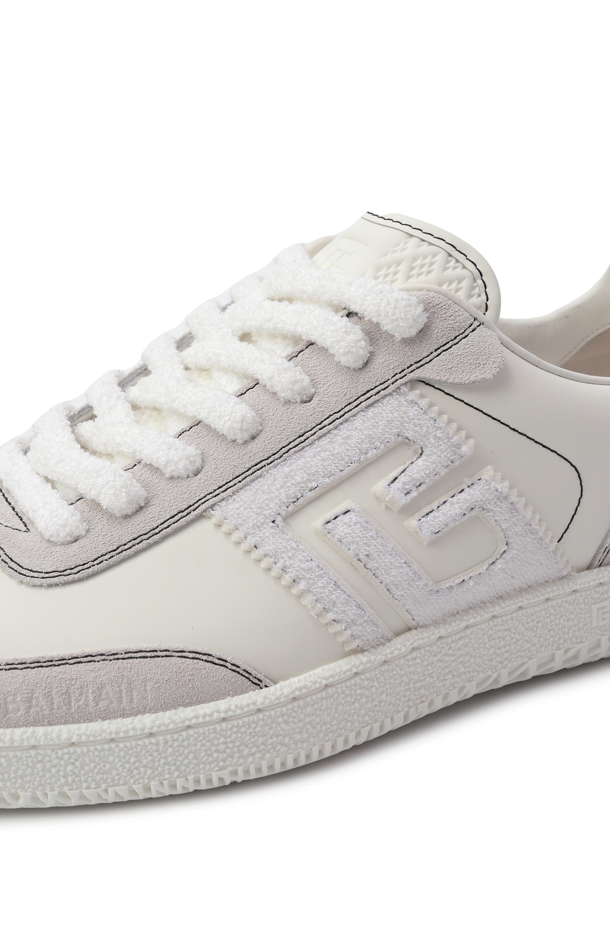 Кожаные кеды swan BALMAIN, арт. EN1VI735/LCBJ, фото 7