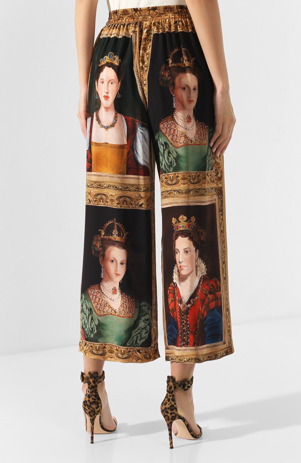 Шелковые брюки DOLCE & GABBANA, арт. FTBJ3T/GD025, фото 4