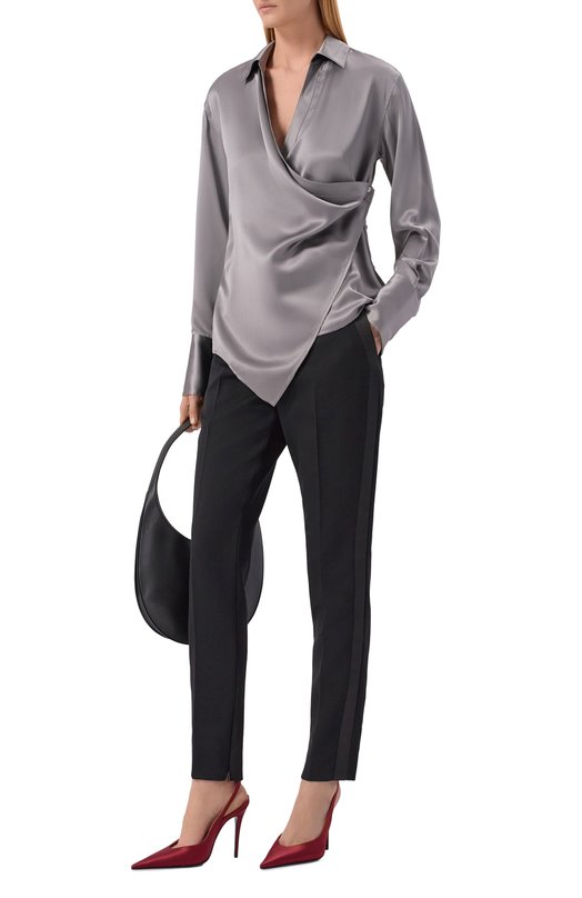 Атласная блузка Helmut Lang P06HW511 Серый  P06HW511 Фото 2
