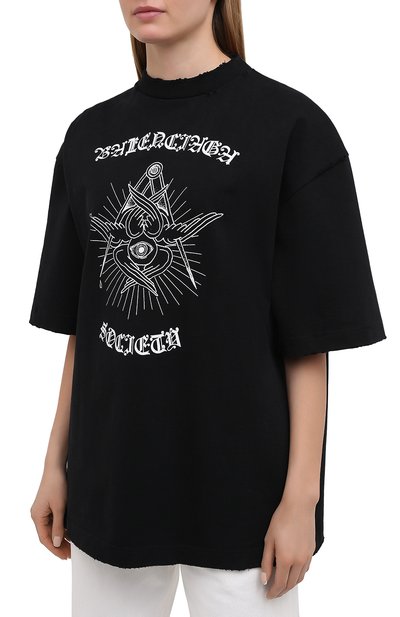 Хлопковая футболка BALENCIAGA, арт. 641532/TJV78, фото 3