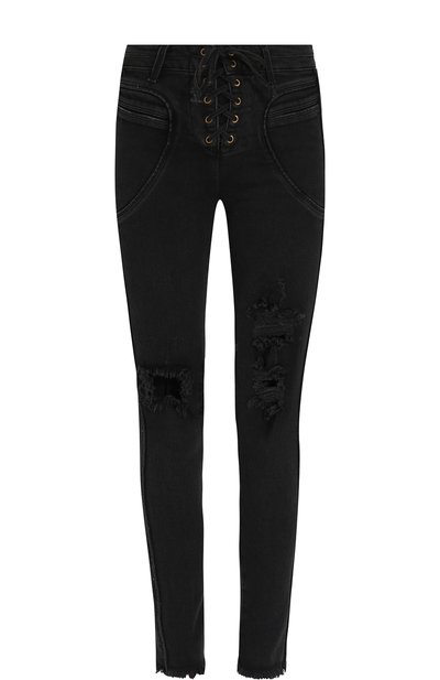 Джинсы с завышенной талией и шнуровкой ICONS OF CALIFORNIA, арт. 7028-VALHALLA SKN SEAM, фото 1