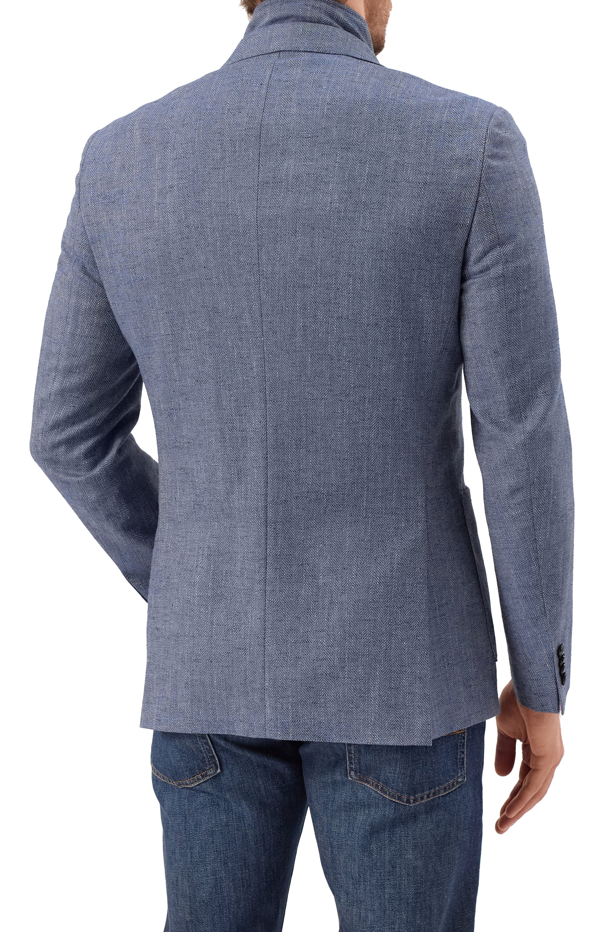 Пиджак из шерсти и хлопка BOSS, арт. 50535047, фото 6