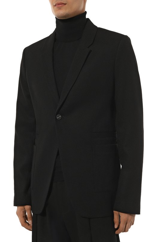 Шерстяной пиджак Thom Krom Чёрный, фото 5