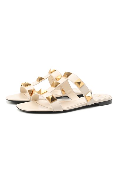 Кожаные шлепанцы roman stud VALENTINO, арт. XW2S0BU9/ZWM, фото 1