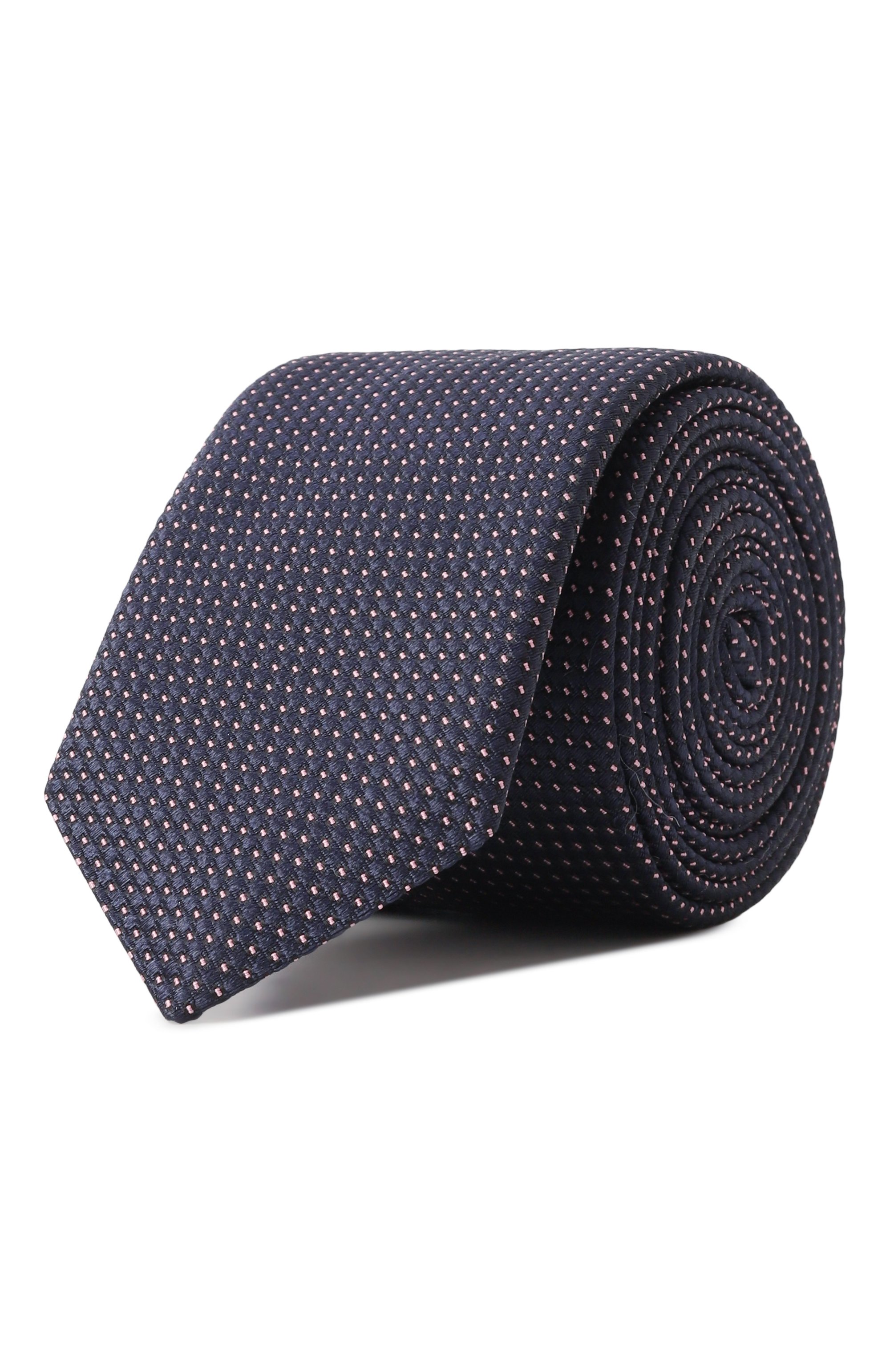 Галстук HUGO темно-синего цвета по цене 7490 руб., арт. 50535165, фото 1 Галстук HUGO, арт. 50535165, фото 1