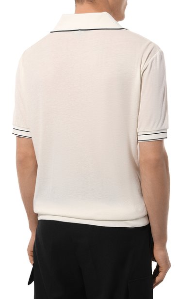 Поло из вискозы и шерсти GIORGIO ARMANI, арт. 3DSF60/SJNLZ, фото 4