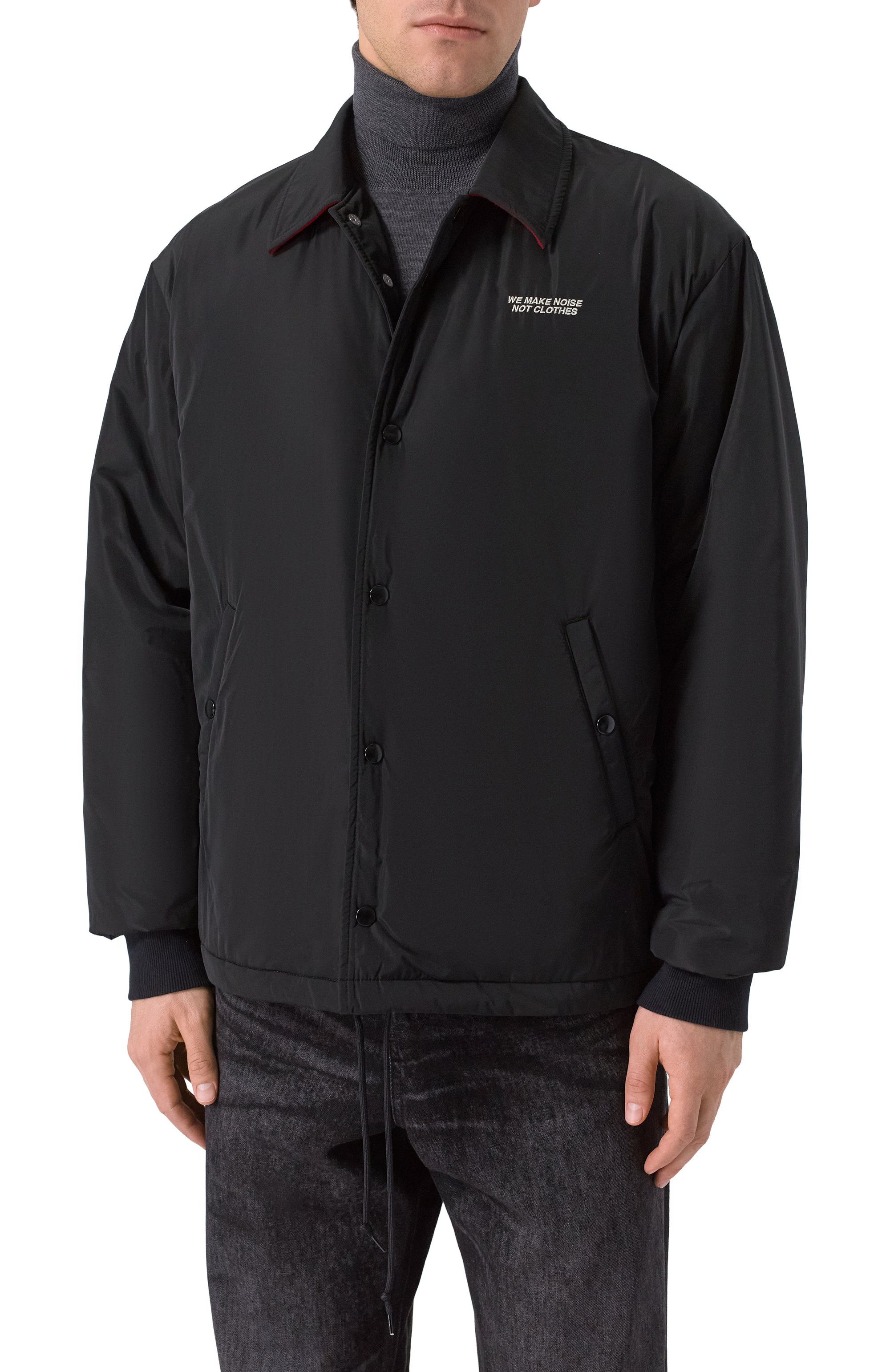 Утепленная куртка-рубашка UNDERCOVER черного цвета по цене 88600 руб., арт. UP2E4206, фото 3 Утепленная куртка-рубашка UNDERCOVER, арт. UP2E4206, фото 3