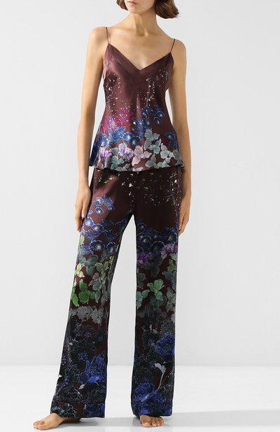 Шелковый топ на бретельках с принтом MENG, арт. LW-9-CH-MLR, фото 2