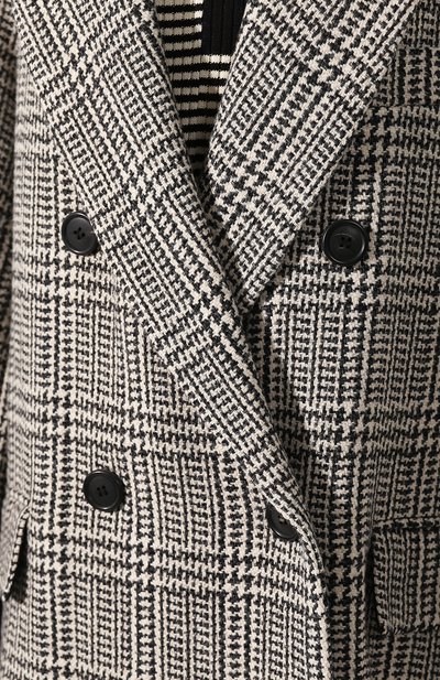 Шерстяное пальто ISABEL MARANT ETOILE черно-белого цвета по цене 67300 руб., арт. MA0699-20P008E/0JIMA, фото 5 Шерстяное пальто ISABEL MARANT ETOILE, арт. MA0699-20P008E/0JIMA, фото 5