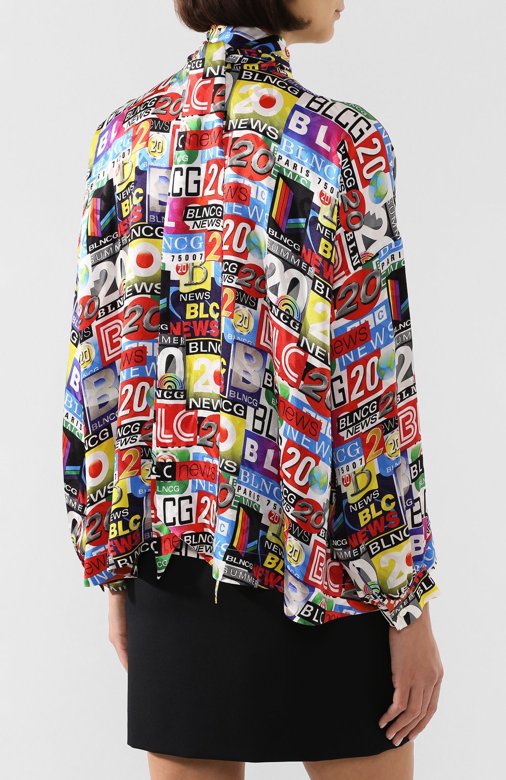 Шелковая блузка BALENCIAGA, арт. 595072/TILP1, фото 4