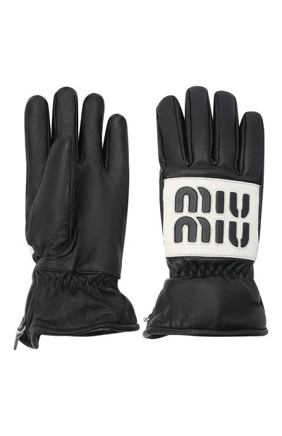 Кожаные перчатки MIU MIU, арт. 5GG149-2DP2-F0967, фото 3