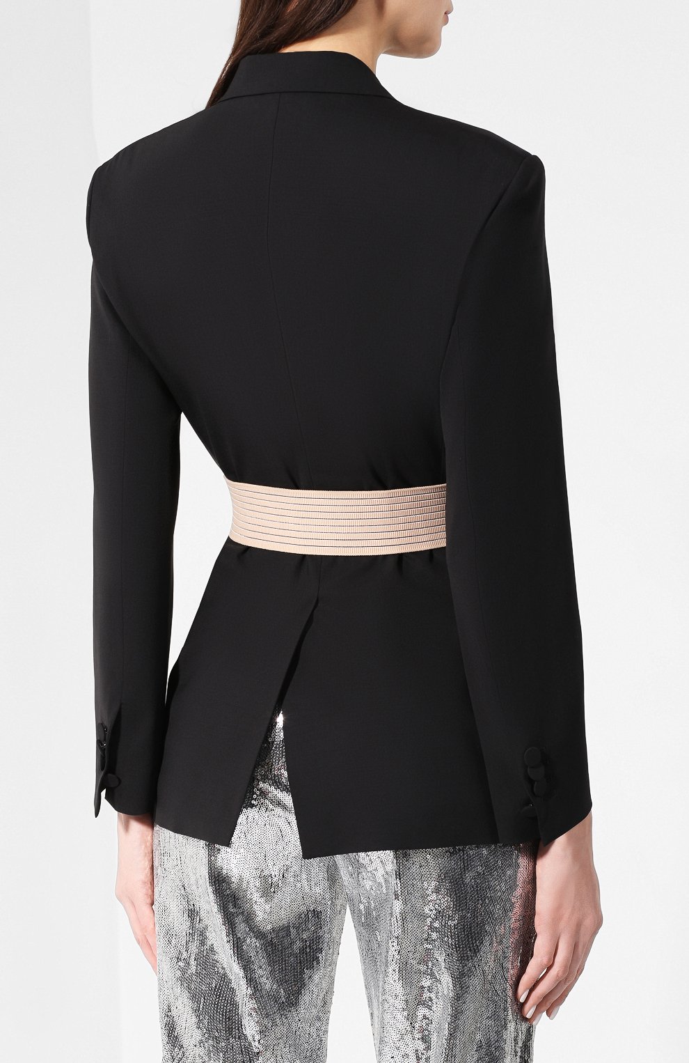 Шерстяной жакет DSQUARED2 черного цвета по цене 99800 руб., арт. S72BN0552/S49807, фото 4 Шерстяной жакет DSQUARED2, арт. S72BN0552/S49807, фото 4