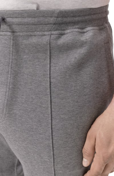 Брюки из хлопка и кашемира BRUNELLO CUCINELLI, арт. MM8313212G, фото 5