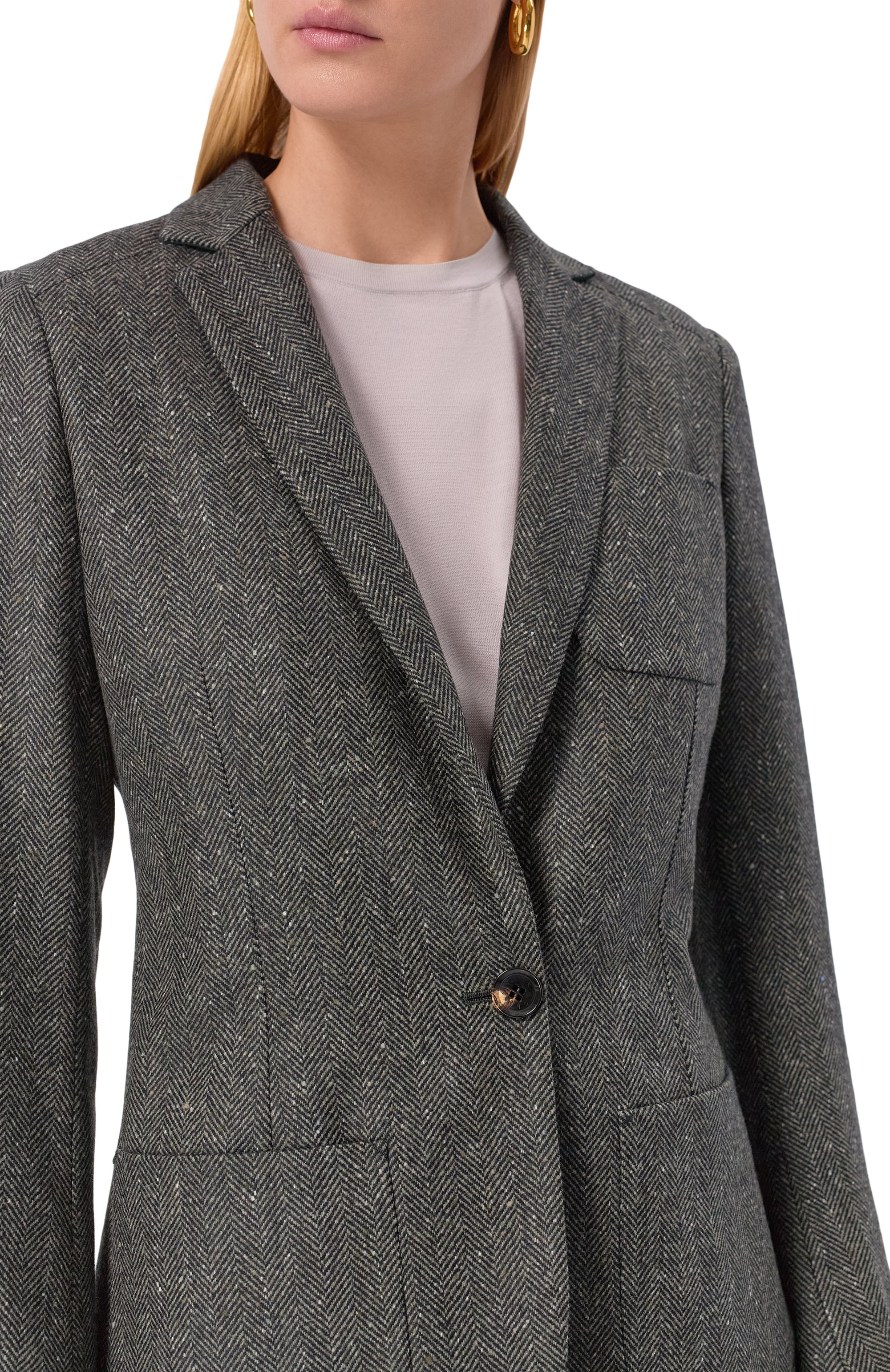 Шерстяной жакет KITON серого цвета по цене 594000 руб., арт. D58506AK0546G01, фото 5 Шерстяной жакет KITON, арт. D58506AK0546G01, фото 5