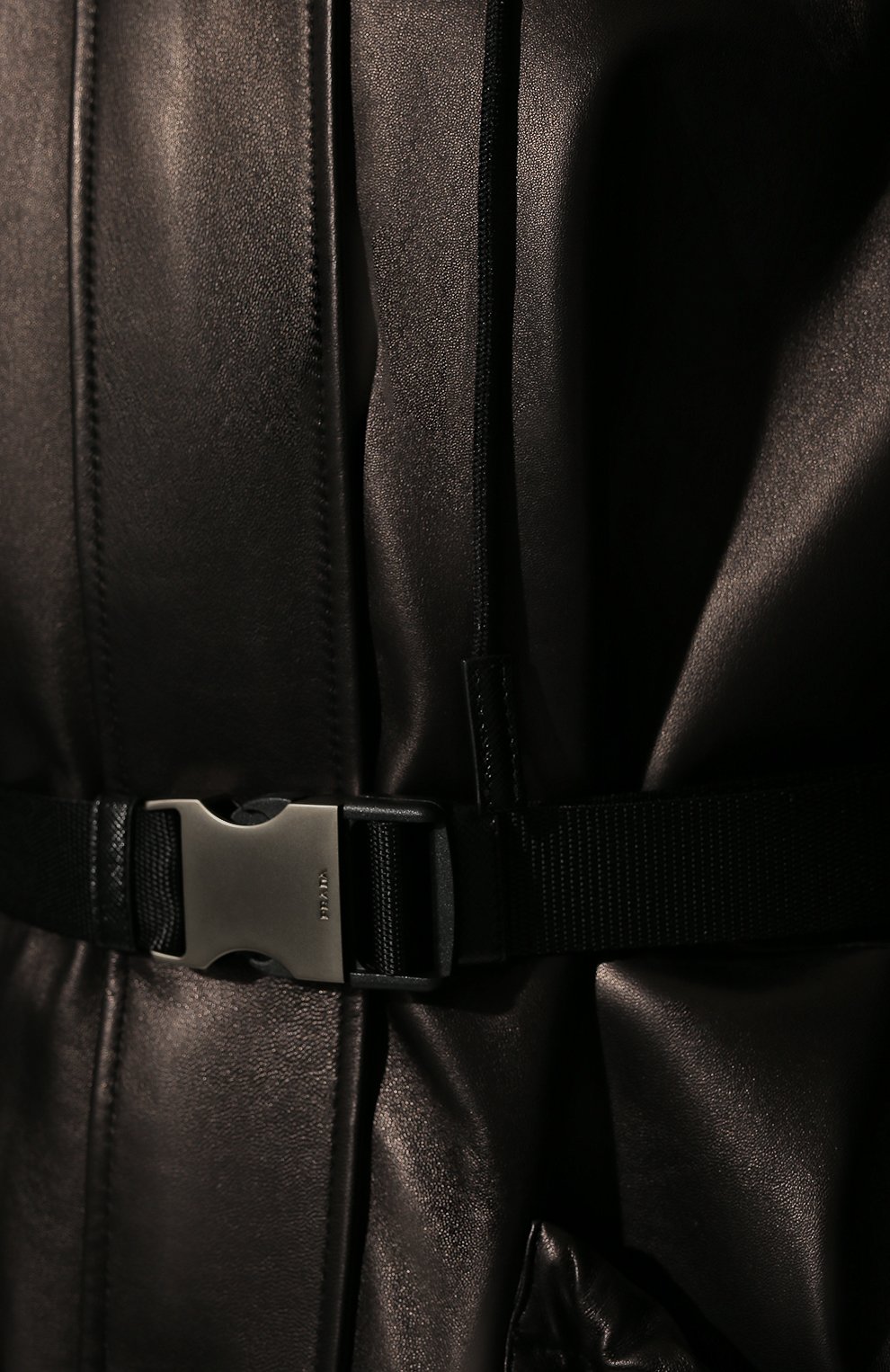 Кожаное пальто PRADA, арт. 56961-08P-F0002, фото 5