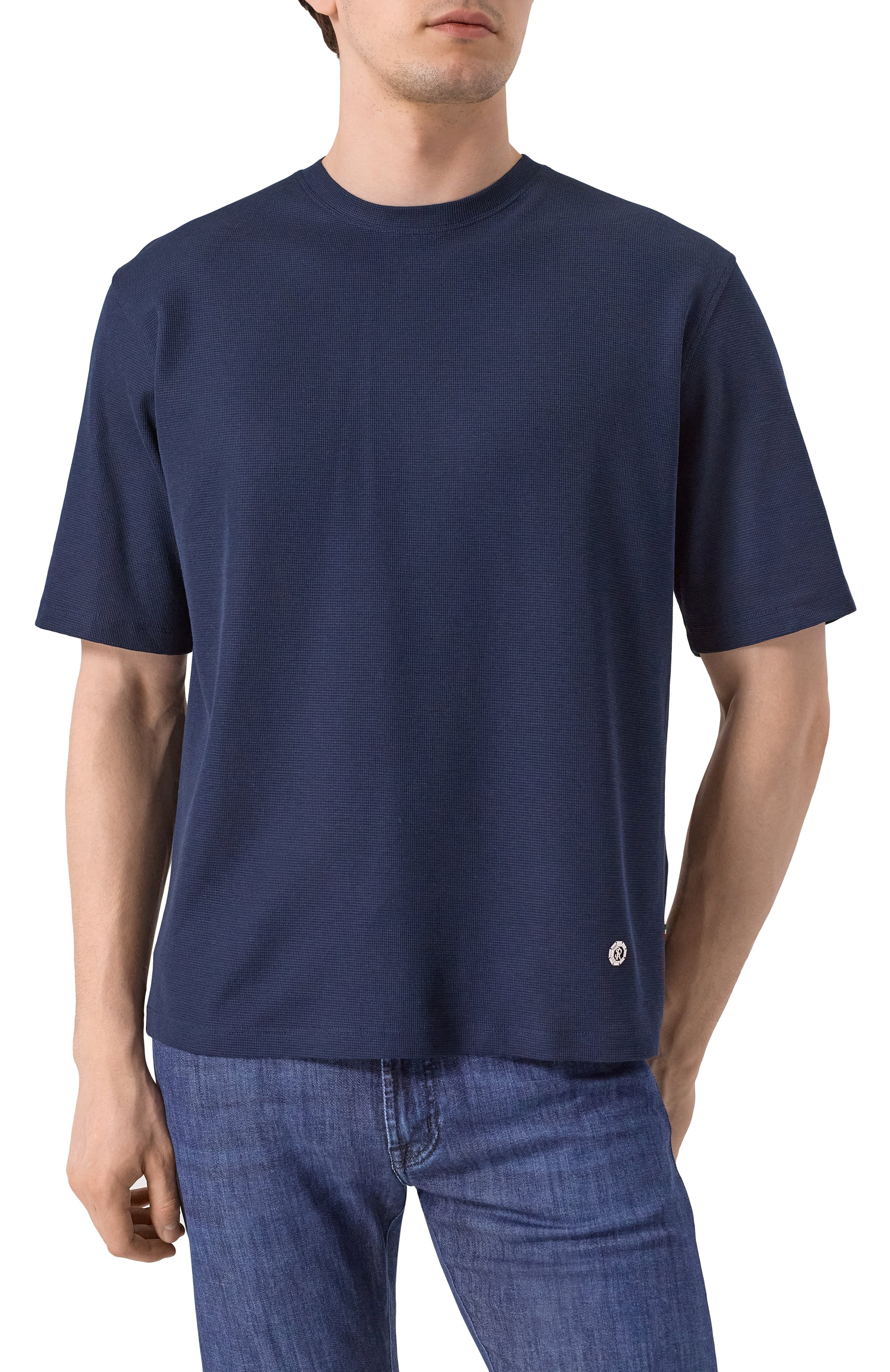 Футбол�ка из хлопка и шелка STEFANO RICCI, арт. MNH5103910/CTK01S, фото 3