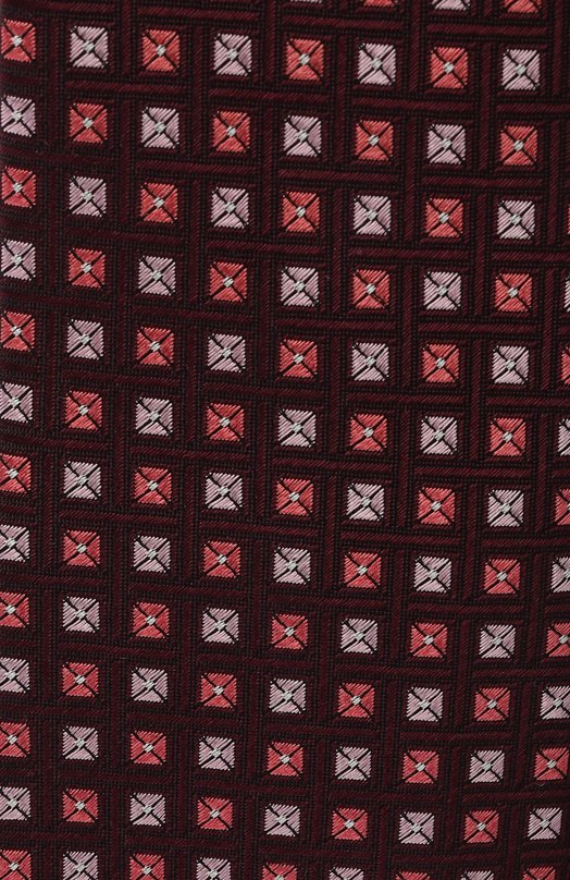 Шелковый галстук Canali 18/HJ04486 Бордовый  18/HJ04486 Фото 4