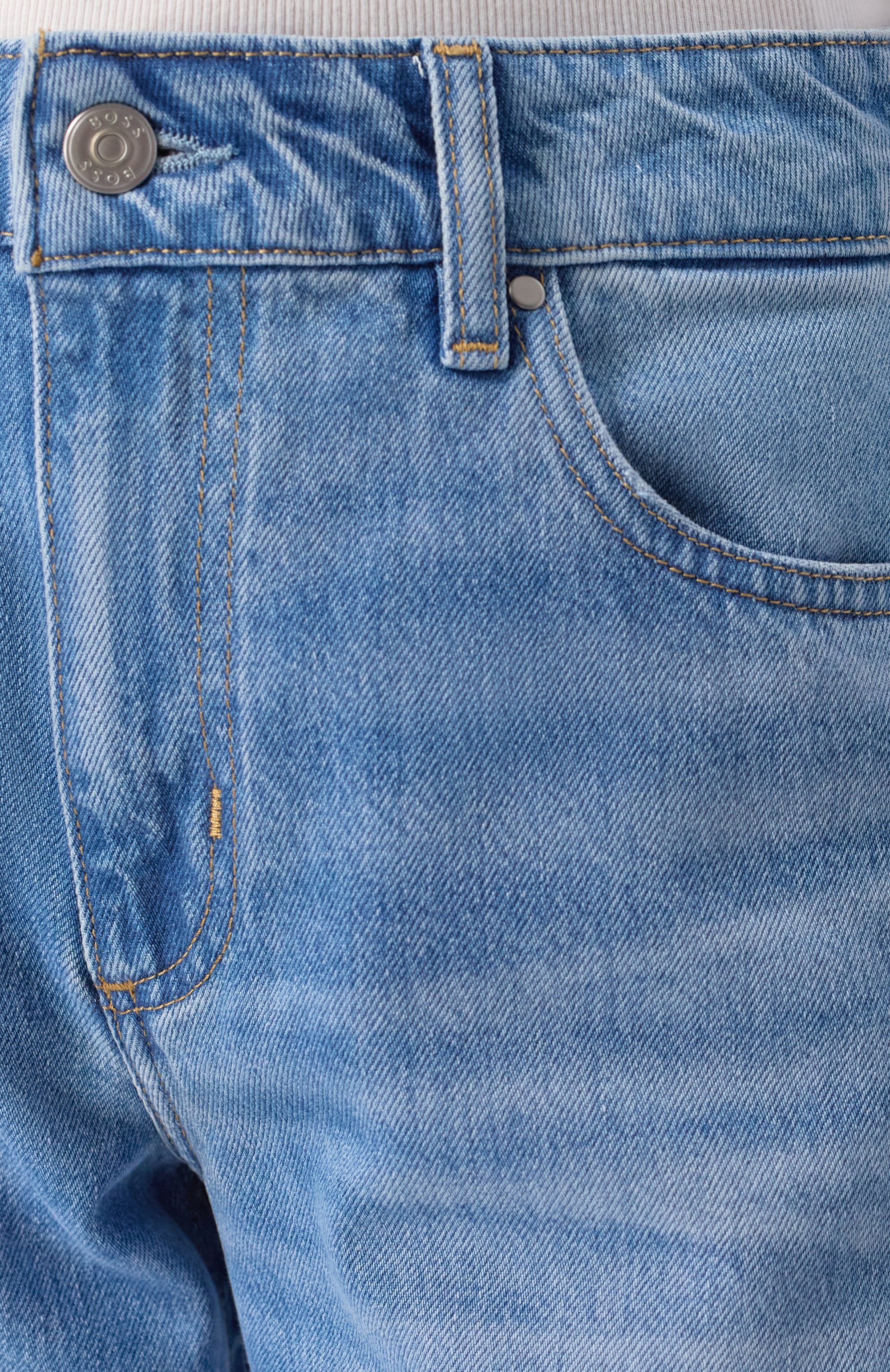 Джинсы BOSS синего цвета по цене 27500 руб., арт. 50538602, фото 5 Джинсы BOSS, арт. 50538602, фото 5