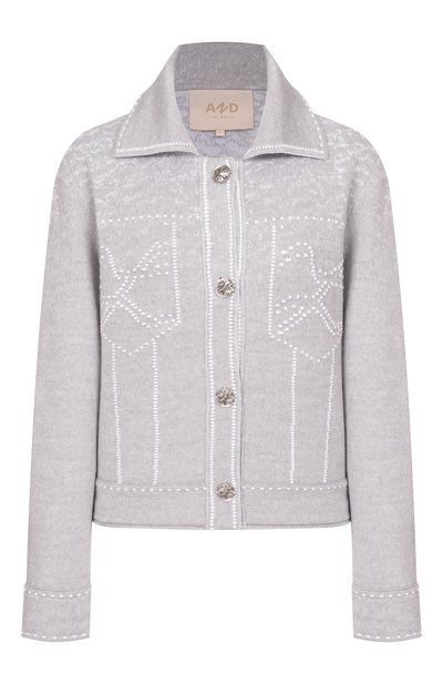 Женский жакет из шерсти и хлопка AND THE BRAND, арт. W26-JT031-1202-901