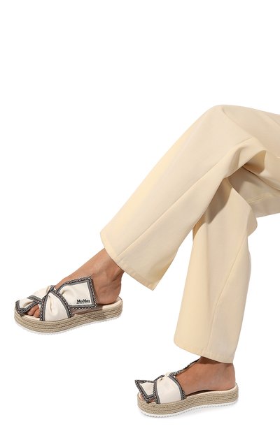 Текстильные шлепанцы WEEKEND MAX MARA, арт. CALAMAI 23352101, фото 3