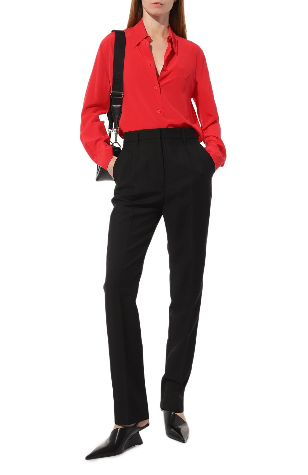 Шелковая рубашка PRADA, арт. P473F-1H51-F0011-221, фото 2