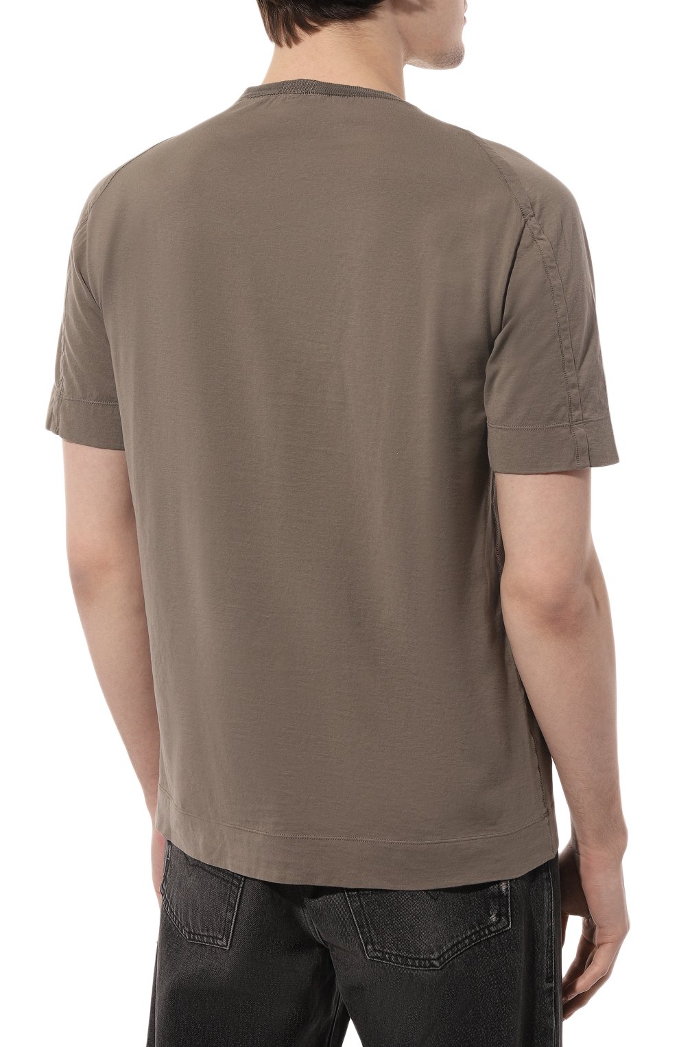 Футболка из хлопка и льна TRANSIT, арт. CFUTRT1360, фото 4