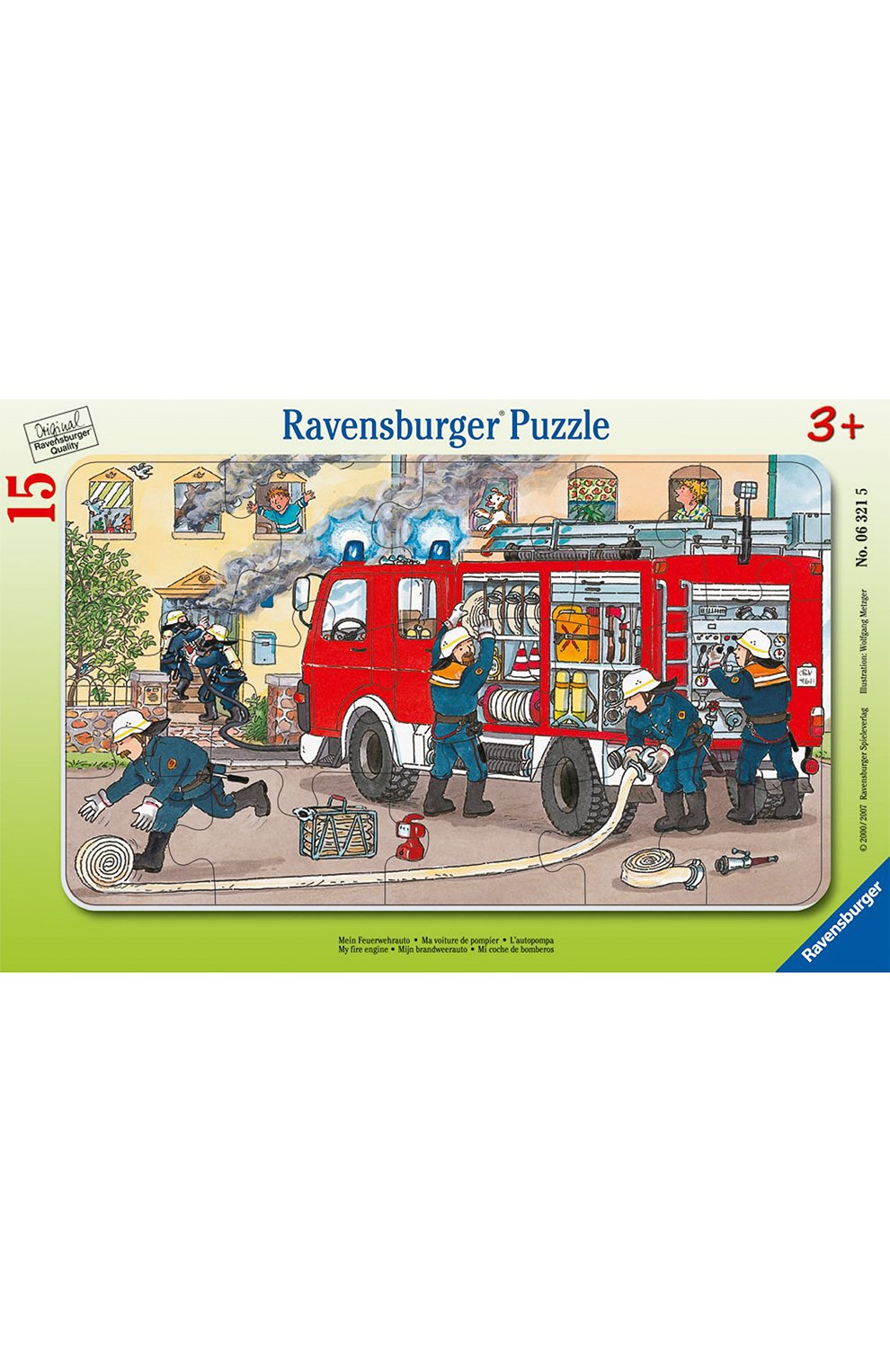 Пазл пожарная машина 15 деталей RAVENSBURGER, арт. R06321, фото 1