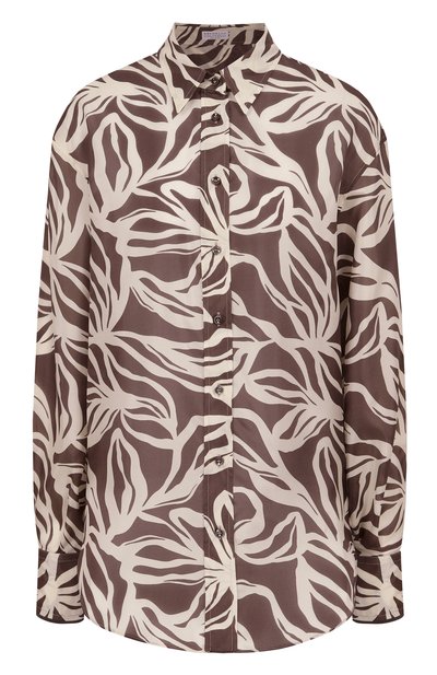 Женская шелковая рубашка BRUNELLO CUCINELLI, арт. MP941RL716